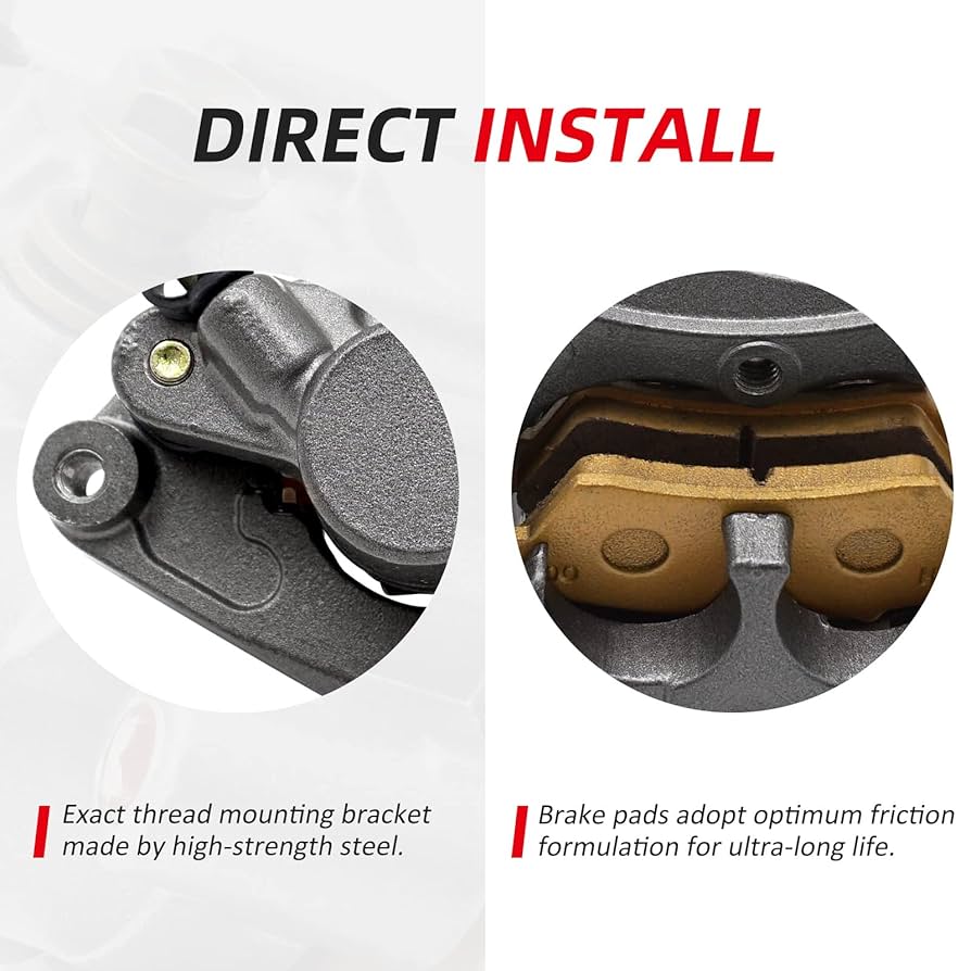 Amazon.com: M MATI Front Brake Caliper & Brake Pads for